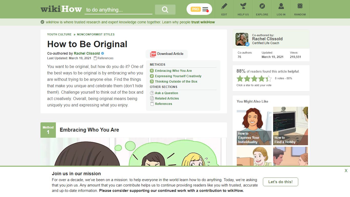 3 Ways to Be Original - wikiHow