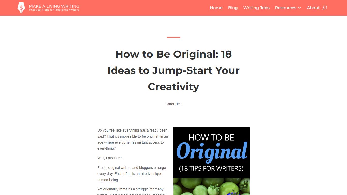 How to Be Original: 18 Ideas to Jump-Start Your Creativity