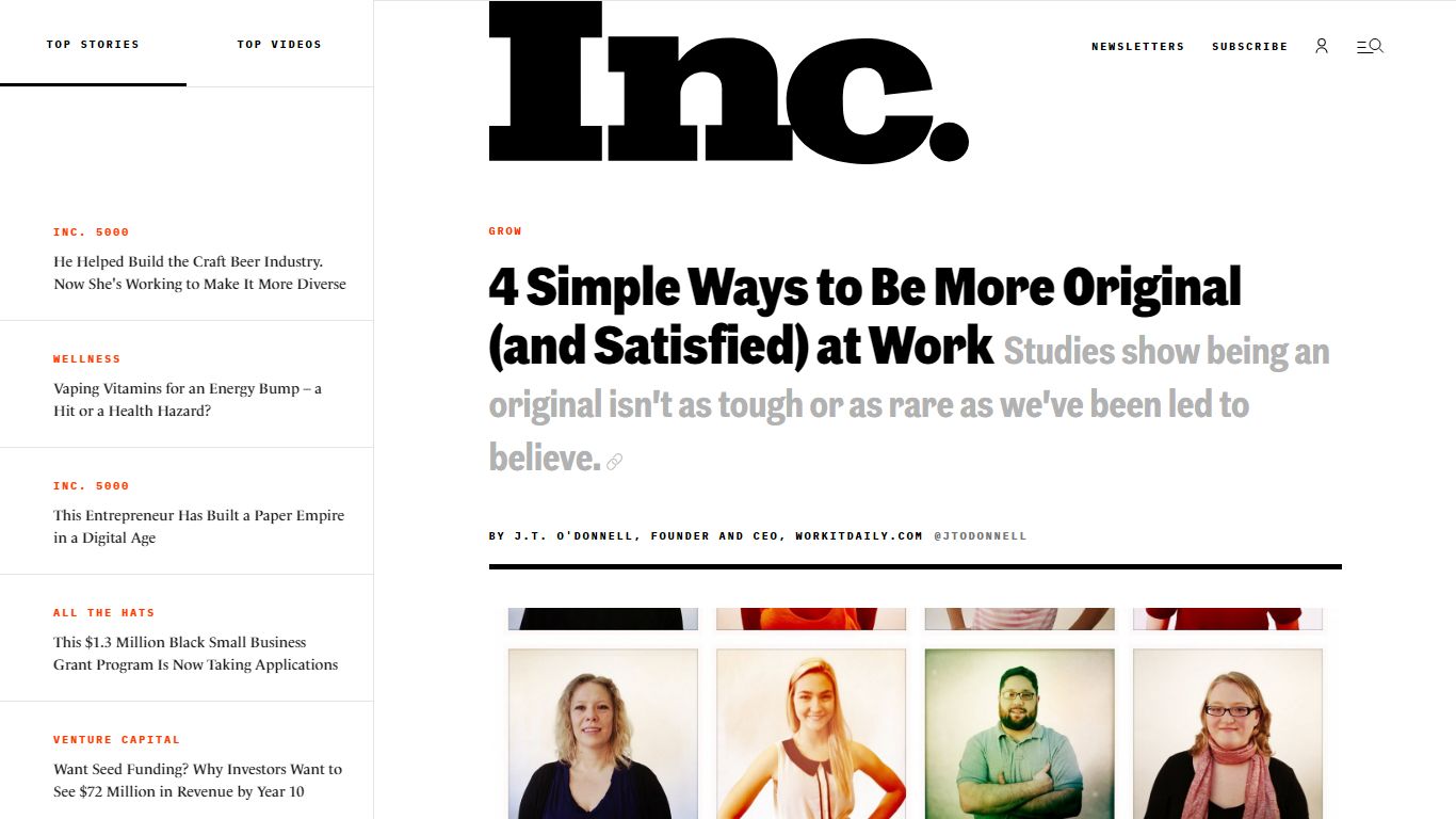 4 Simple Ways to Be More Original (and Satisfied) at Work